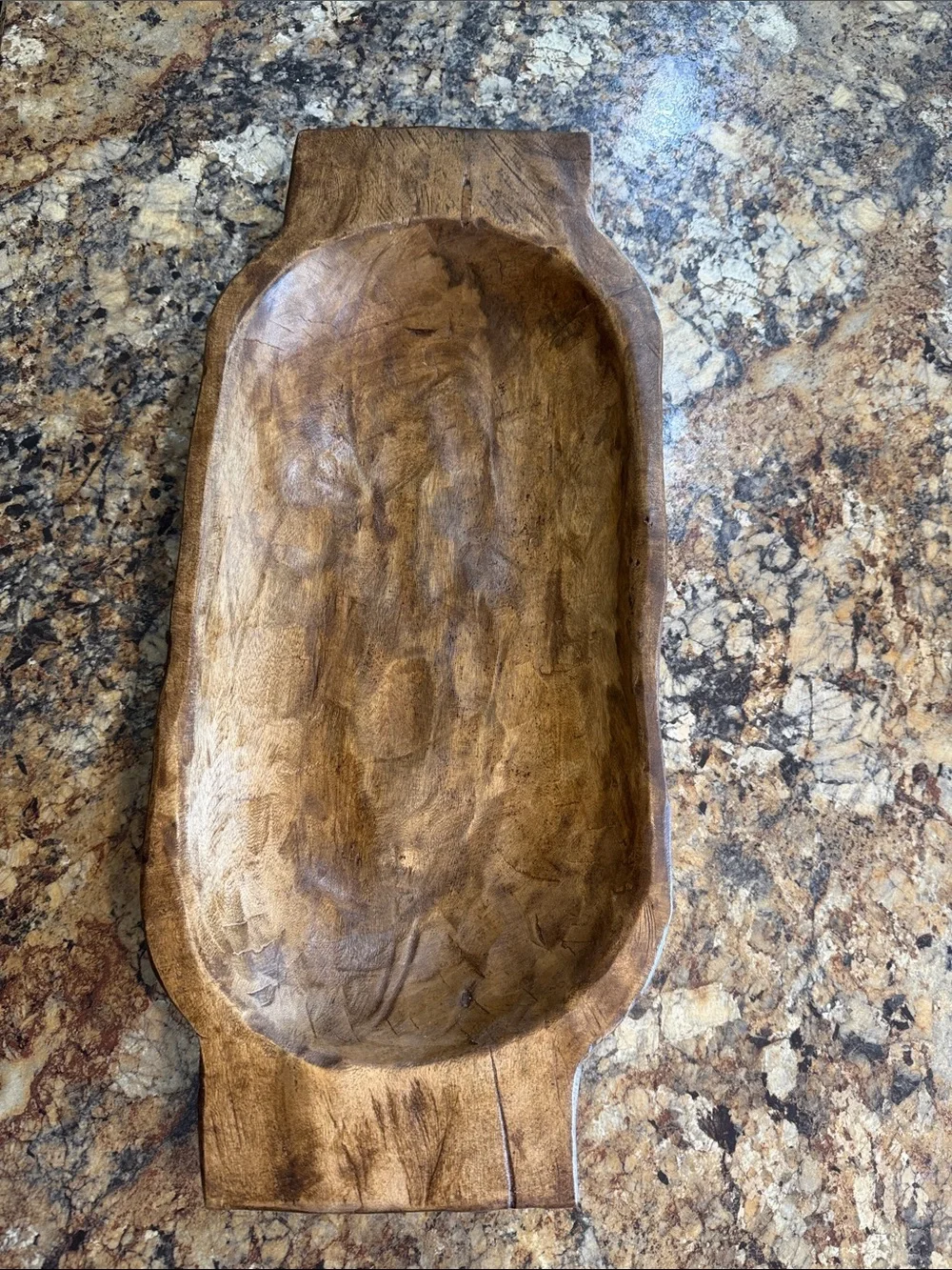 Rustic Wooden Centerpiece Bowl Farmhouse Decor Dough Bowl